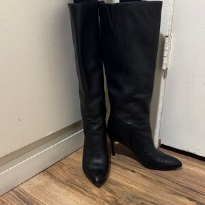 Sam Edelman Black Leather Heeled Boots